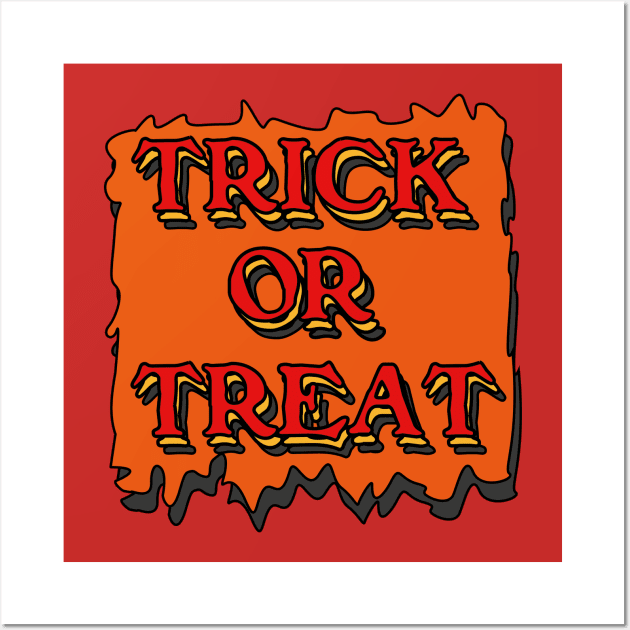 trick or treat vintage custom Wall Art by fokaction